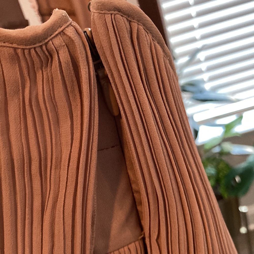 Bcbgmaxazria Taupe Ruffle One-Shoulder Mini - Picture 9 of 10